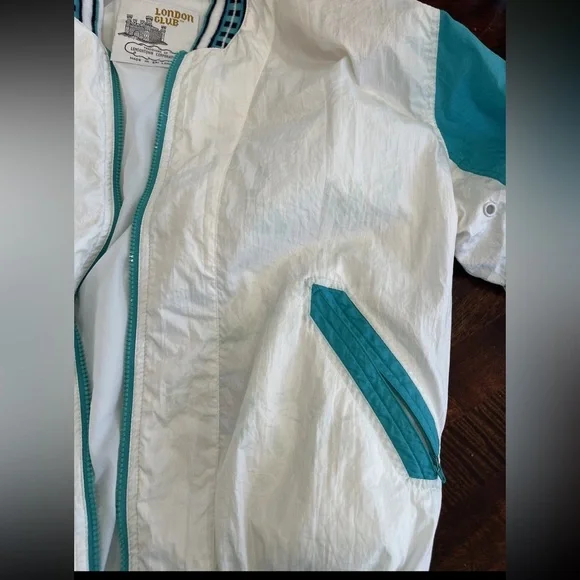 London Town/London fog 1980s ladies parachute jacket‎ windbreaker size medium - Picture 11 of 15